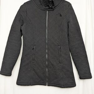 The North Face Quilted Jacket Black Medium Fleece Lined